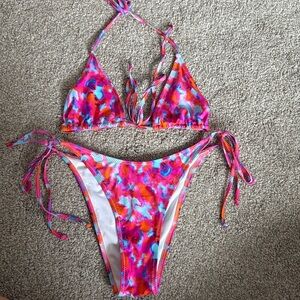 Bright swimwear bikini set